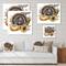 Designart Thanksgiving Vintage Turkey, Sunflowers & Pumpkin Farmhouse Canvas Wall Art